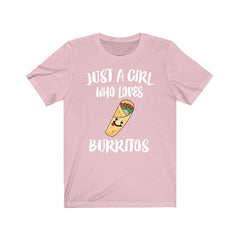 Just A Girl Who Loves Burritos Shirt - burrito print design