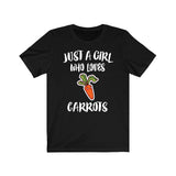Just A Girl Who Loves Carrots Vegetable Shirt, Carrot Lover Shirt, Vegetable Lover Gift, Vegan Shirt, Adult Toddler Kids T-Shirt Image 4