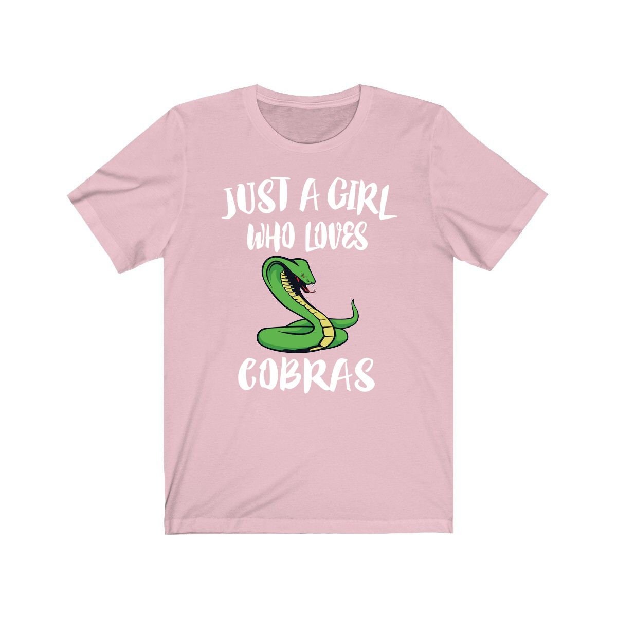 Just A Girl Who Loves Cobras Snake Shirt, Cobra Lover Shirt, Cobra Lover Gift, Snake Shirt, Animal Adult Toddler Kids T-Shirt Image 3