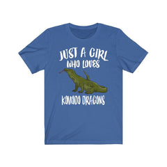 Just A Girl Who Loves Komodo Dragons Shirt - Komodo dragon print design