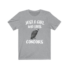 Just a girl who loves condors California raptor conservation tee