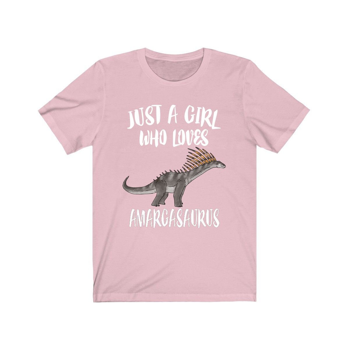 Just A Girl Who Loves Amargasaurus Dinosaur Shirt, Amargasaurus Shirt, Dinosaur Lover Animal Adult Toddler Infant Kids Gift T-Shirt Image 4