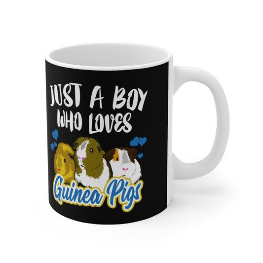 Just A Boy Who Loves Guinea Pigs Coffee Mug - guinea pig print design