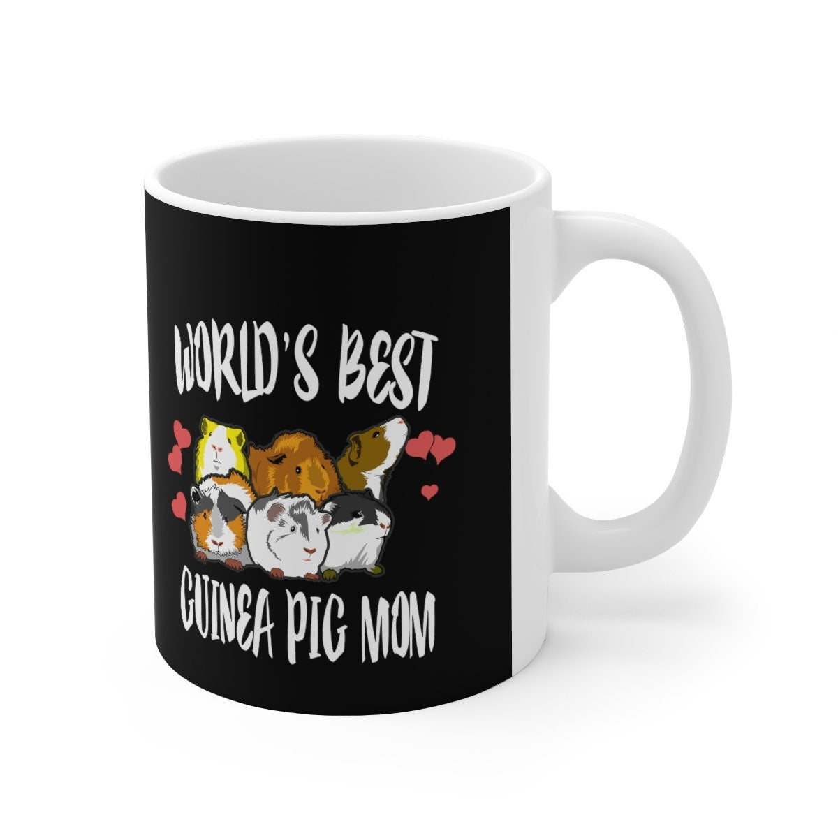 World's Best Guinea Pig Mom Mug, Guinea Pig Owner Mug, Guinea Pig Lover Gift, Guinea Pig Mug, Animal Mugs Image 1