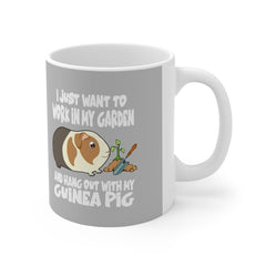 Garden And Hang Out With My Guinea Pig Coffee Mug - guinea pig print design