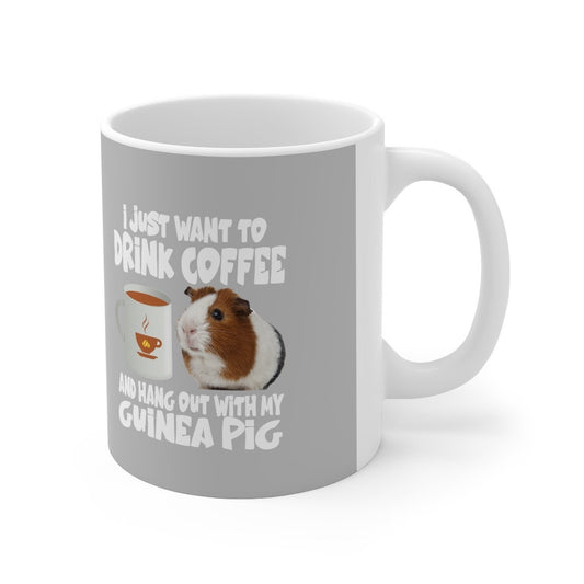 Drink Coffee And Hang Out With My Guinea Pig Coffee Mug - guinea pig print design