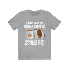 Drink Coffee And Hang Out With My Guinea Pig Shirt - guinea pig print design
