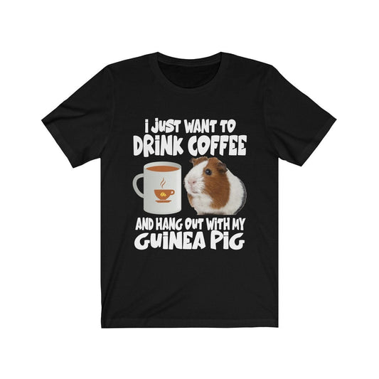 Drink Coffee And Hang Out With My Guinea Pig Shirt - guinea pig print design