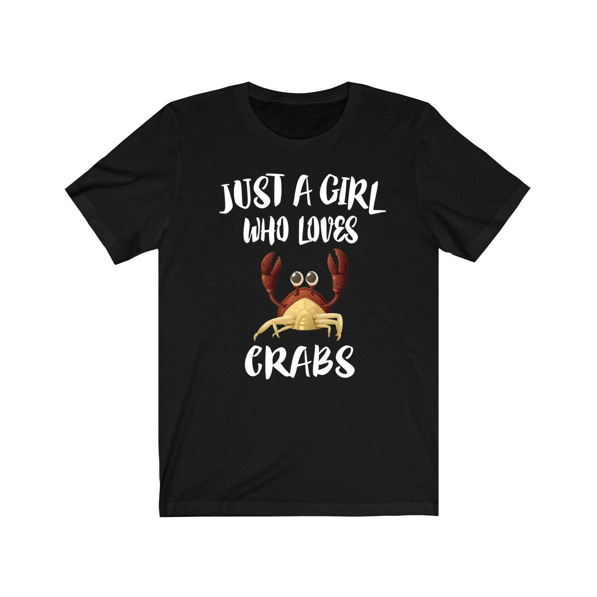Just A Girl Who Loves Crabs Shirt, Crab Lover Shirt, Crab Lover Shirt, Crab Gift, Animal Lover Shirt, Adult Toddler Infant Kids Gift Image 2