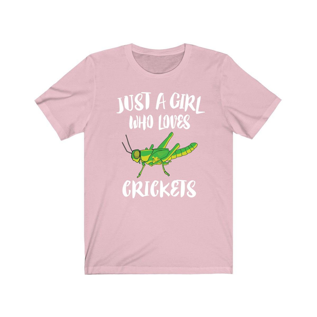 Just A Girl Who Loves Crickets Shirt, Cricket Lover Shirt, Cricket Lover Gift, Cricket Shirt, Animal Adult Toddler Kids T-Shirt Image 3