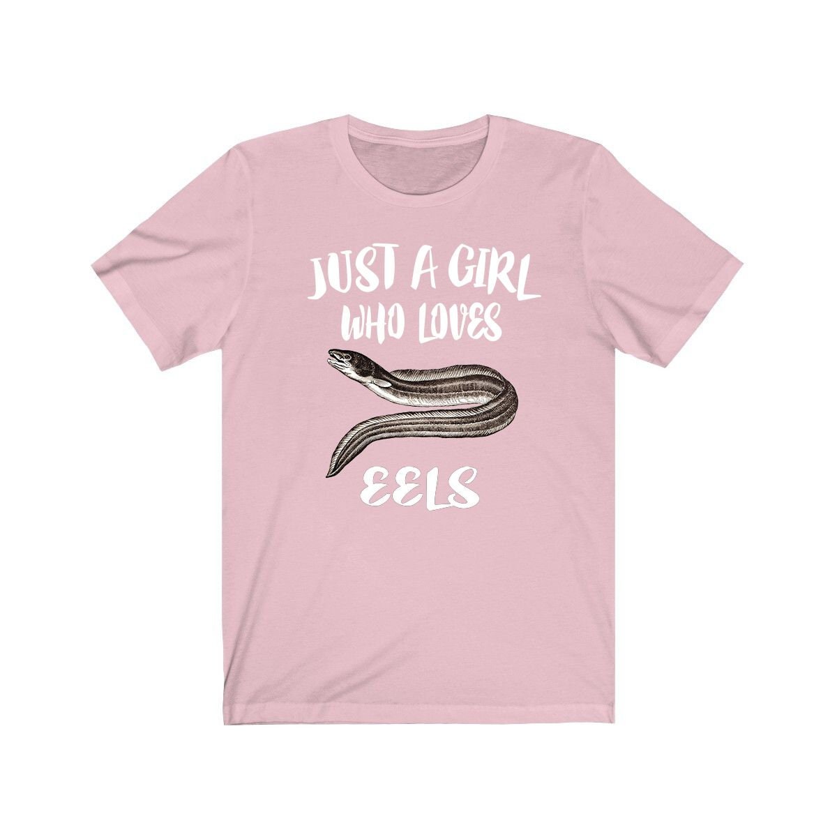 Just A Girl Who Loves Eels Fish Shirt, Eel Lover Shirt, Eels Lover Gift, Fish Shirt, Animal Adult Toddler Kids T-Shirt Image 3