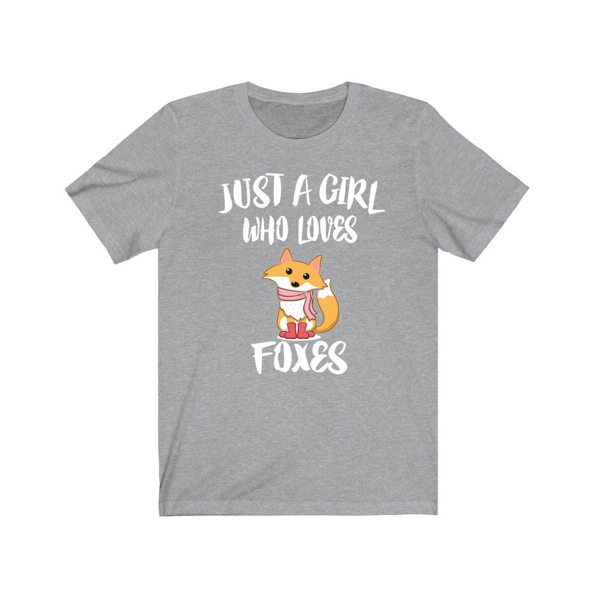 Just A Girl Who Loves Foxes Shirt, Fox Lover Shirt, Fox Lover Gift, Fox Shirt, Fox Tee, Animal Adult Kids T-Shirt Image 4