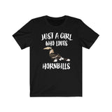 Just A Girl Who Loves Hornbills Birds Shirt, Hornbill Lover Shirt, Hornbill Lover Gift, Hornbill Shirt, Hornbill Tee, Animal Adult Kids Image 1