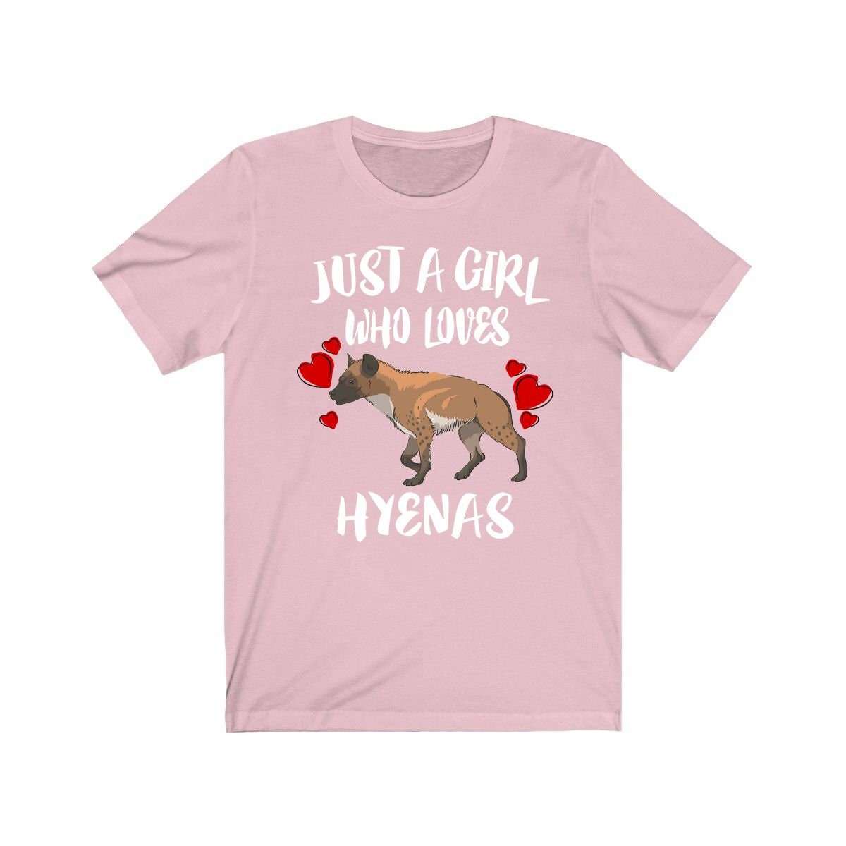 Just A Girl Who Loves Hyenas Shirt, Hyena Lover Shirt, Hyena Lover Gift, Hyena Shirt, Hyena Tee, Animal Adult Kids Image 3