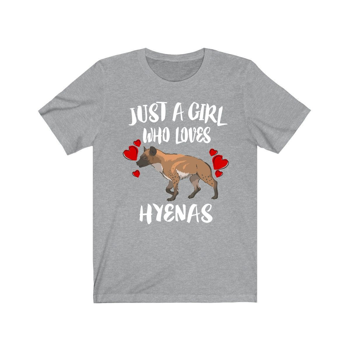 Just A Girl Who Loves Hyenas Shirt, Hyena Lover Shirt, Hyena Lover Gift, Hyena Shirt, Hyena Tee, Animal Adult Kids Image 2