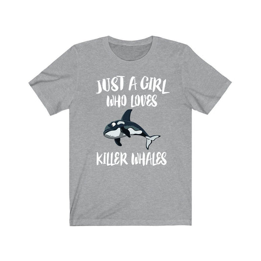 Just A Girl Who Loves Killer Whales Shirt - killer whale print design
