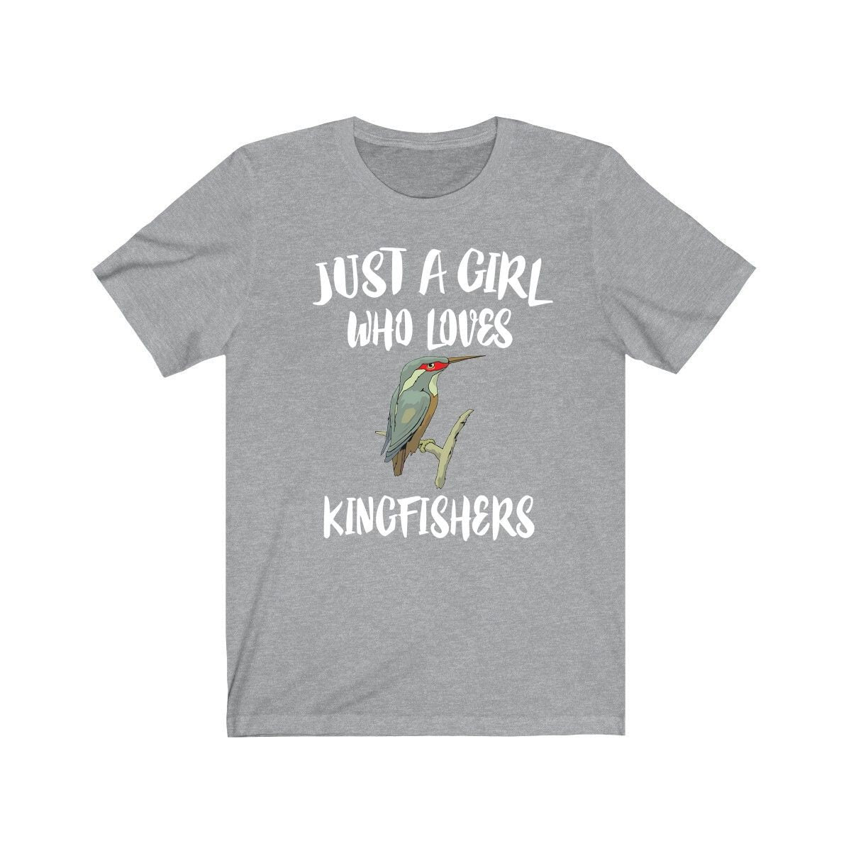Just A Girl Who Loves Kingfishers Birds Shirt, Kingfisher Lover Shirt, Bird Lover Gift, Birding Shirt, Birds Tee, Animal Adult Kids Image 2