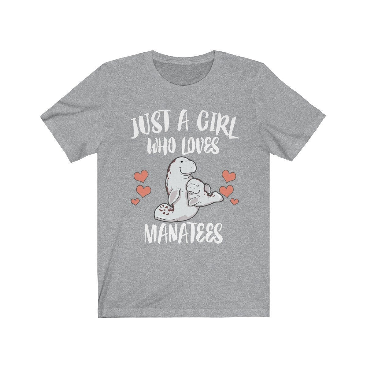 Just A Girl Who Loves Manatees Shirt, Manatee Lover Shirt, Manatee Lover Gift, Manatee Shirt, Manatee Tee, Animal Adult Kids Image 2