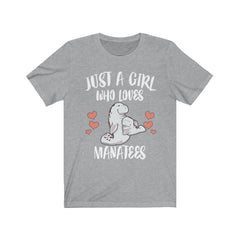 Just A Girl Who Loves Manatees Shirt - manatee print design