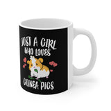 Just A Girl Who Loves Guinea Pigs Mug, Guinea Pig Owner Mug, Guinea Pig Lover Gift, Guinea Pig Mug, Animal Mugs Image 2