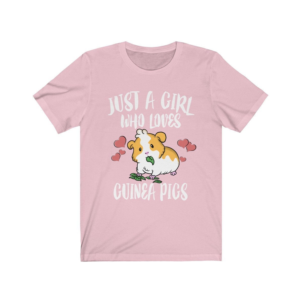 Just A Girl Who Loves Guinea Pigs Shirt, Guinea Pig Shirt, Guinea Pig Lover Gift, Guinea Pig Owner Gift, Animal Adult Toddler Kids T-Shirt Image 3