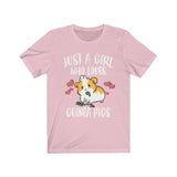 Just A Girl Who Loves Guinea Pigs Shirt, Guinea Pig Shirt, Guinea Pig Lover Gift, Guinea Pig Owner Gift, Animal Adult Toddler Kids T-Shirt Image 3