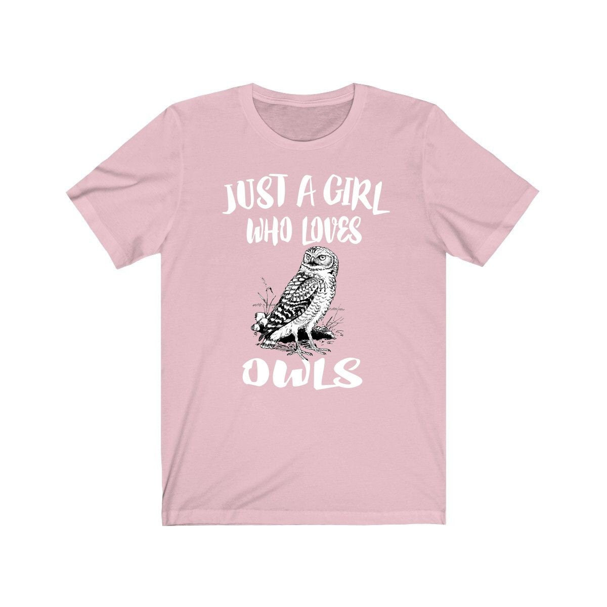 Just A Girl Who Loves Owls Birds Shirt, Owl Lover Shirt, Owl Lover Gift, Birding Shirt, Owl Tee, Animal Adult Kids Image 2
