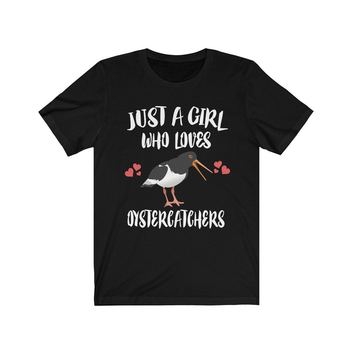 Just A Girl Who Loves Oystercatchers Birds Shirt, Oystercatcher Lover Shirt, Bird Lover Gift, Birding Shirt, Bird Tee, Animal Adult Kids Image 2