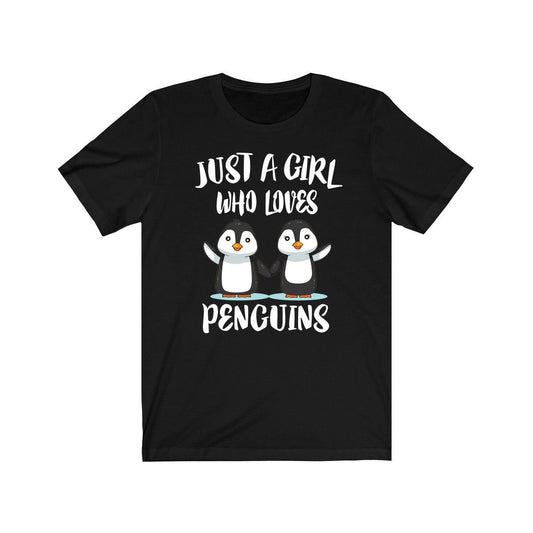 Just A Girl Who Loves Penguins Birds Shirt - penguin print design
