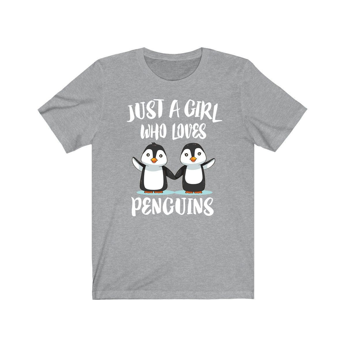 Just A Girl Who Loves Penguins Birds Shirt, Penguin Lover Shirt, Penguin Lover Gift, Penguin Shirt, Penguin Tee, Animal Adult Kids Image 3