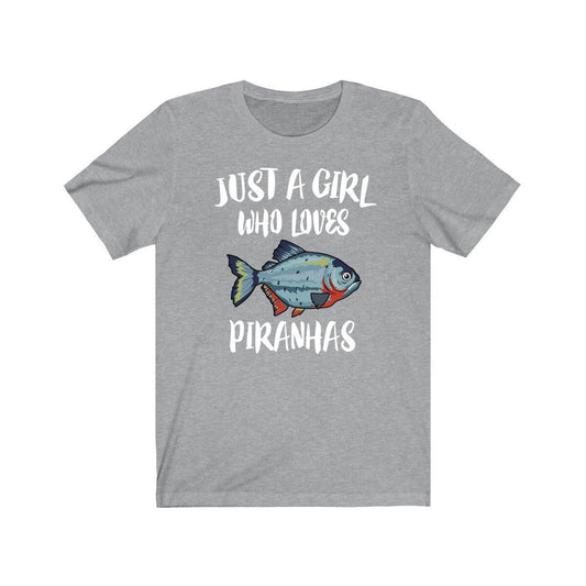 Just A Girl Who Loves Piranhas Fish Shirt - piranha print design