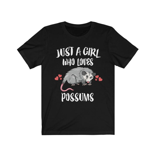 Just A Girl Who Loves Possums Shirt - possum print design