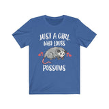 Just A Girl Who Loves Possums Shirt, Possum Lover Shirt, Possum Lover Gift, Possum Shirt, Possum Tee, Animal Adult Kids Image 4