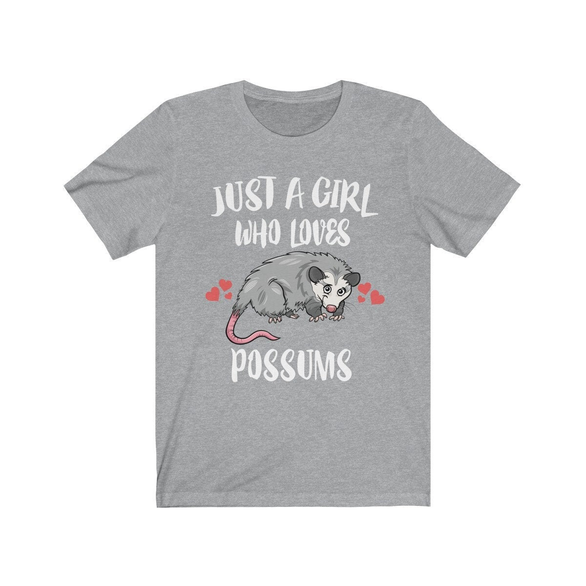 Just A Girl Who Loves Possums Shirt, Possum Lover Shirt, Possum Lover Gift, Possum Shirt, Possum Tee, Animal Adult Kids Image 2