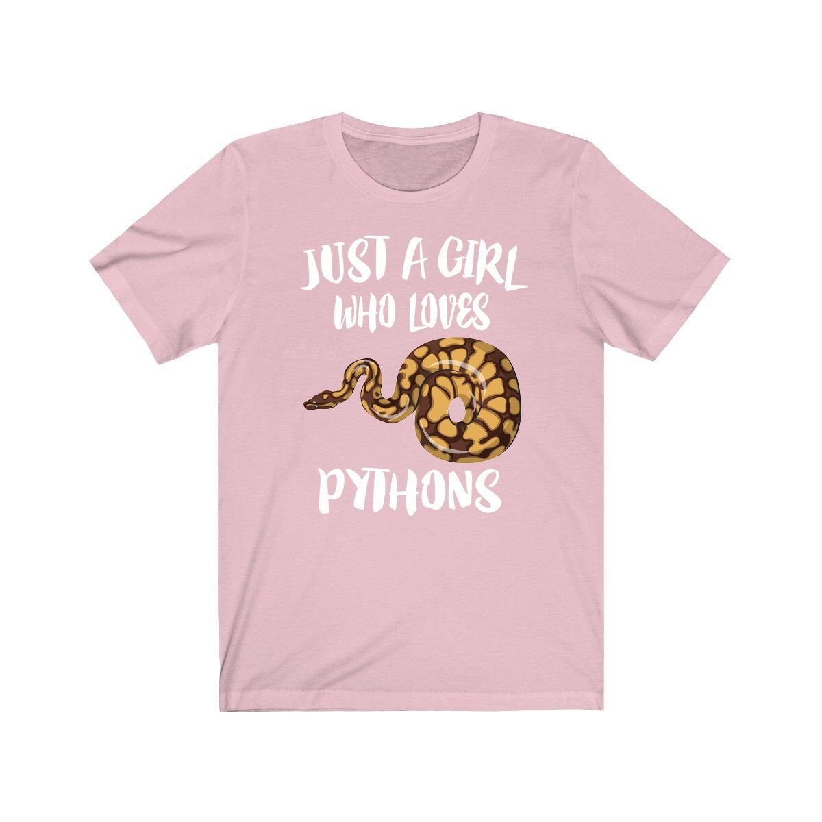Just A Girl Who Loves Pythons Snakes Shirt, Python Lover Shirt, Snake Lover Gift, Python Shirt, Python Tee, Animal Adult Kids Image 3