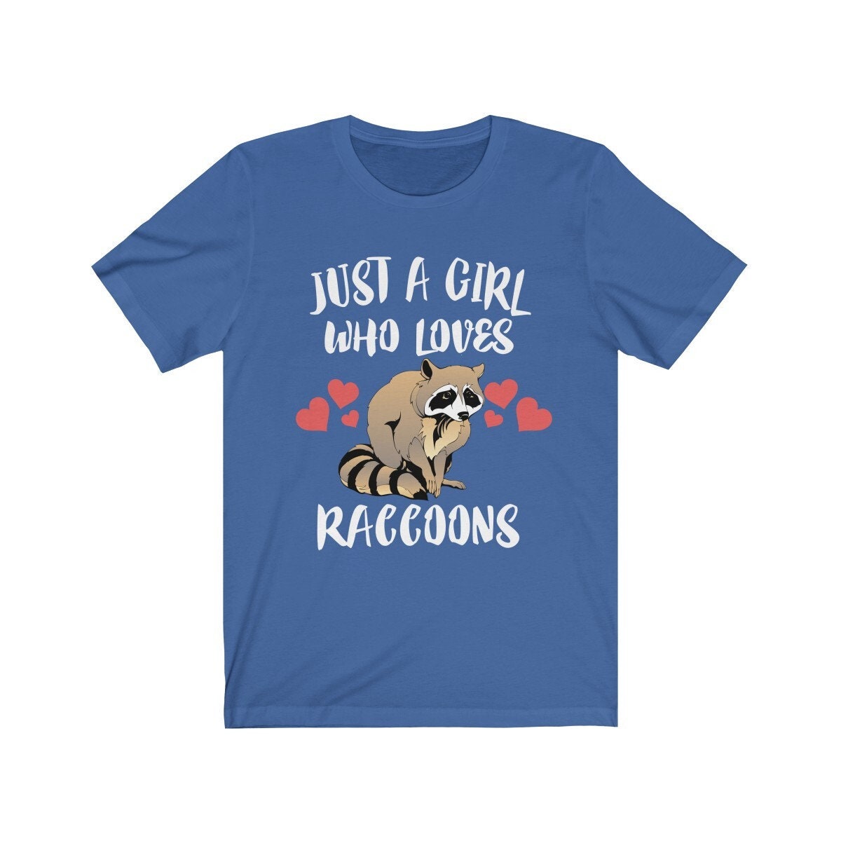 Just A Girl Who Loves Raccoons Shirt, Raccoon Lover Shirt, Raccoon Lover Gift, Raccoon Shirt, Raccoon Tee, Animal Adult Kids Image 4