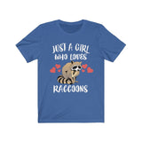 Just A Girl Who Loves Raccoons Shirt, Raccoon Lover Shirt, Raccoon Lover Gift, Raccoon Shirt, Raccoon Tee, Animal Adult Kids Image 4