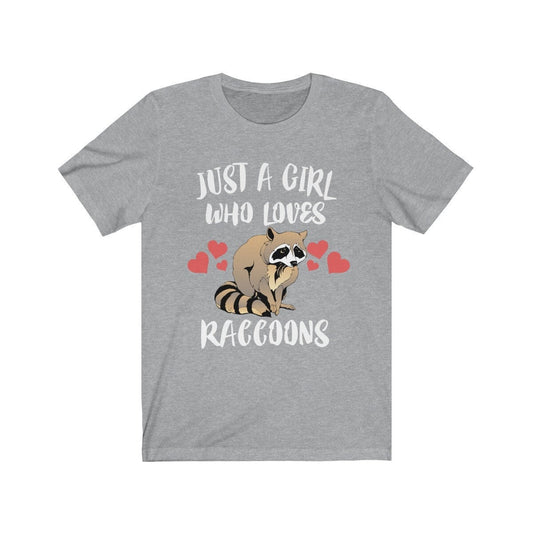 Just a girl who loves raccoons trash panda urban wildlife tee