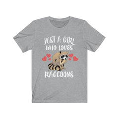 Just a girl who loves raccoons trash panda urban wildlife tee