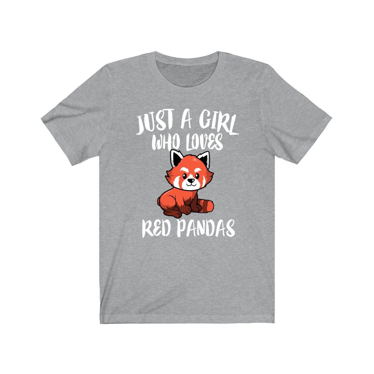 Just A Girl Who Loves Red Pandas Shirt, Red Panda Lover Shirt, Red Panda Lover Gift, Red Panda Shirt, Red Panda Tee, Animal Adult Kids Image 2