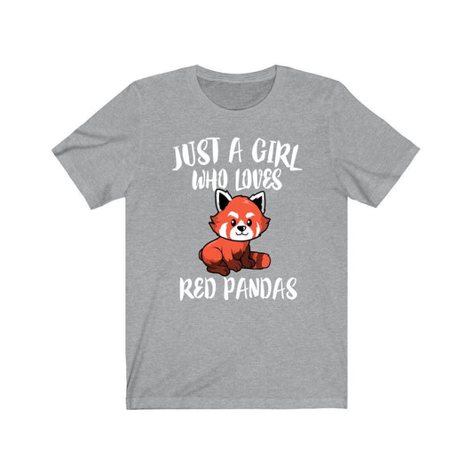 Just A Girl Who Loves Red Pandas Shirt, Red Panda Lover Shirt, Red Panda Lover Gift, Red Panda Shirt, Red Panda Tee, Animal Adult Kids Image 2