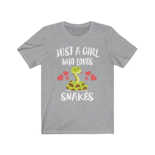 Just a girl who loves snakes reptile lover snake parent tee