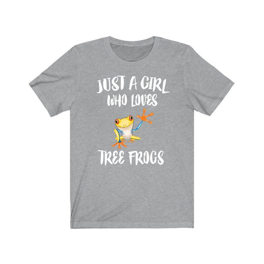 Just a girl who loves tree frogs arboreal canopy amphibian lover tee