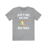 Just A Girl Who Loves Tree Frogs Shirt, Tree Frog Lover Shirt, Tree Frog Lover Gift, Frog Lover Shirt, Tree Frog Shirt, Animal Adult Kids Image 2