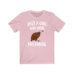 Just a girl who loves vultures essential scavenger raptor bird tee