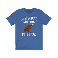 Just a girl who loves vultures essential scavenger raptor bird tee