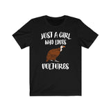 Just A Girl Who Loves Vultures Birds Shirt, Vulture Lover Shirt, Vulture Lover Gift, Vulture Gift, Birding Shirt, Animal Adult Kids Image 2