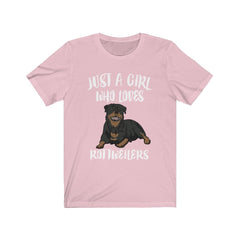 Rottweiler Girl T-Shirt - rottweiler print design