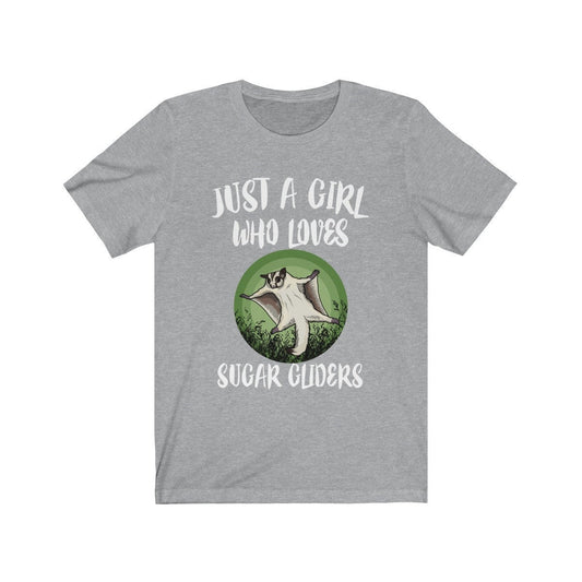 Just a girl who loves sugar gliders exotic marsupial pet tee