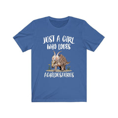 Just A Girl Who Loves Achelousaurus Shirt - Achelousaurus print design